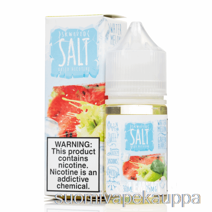 Vape Suomi Jää Vesimeloni Vihreä Omena - Skwezed Suolat - 30ml 25mg